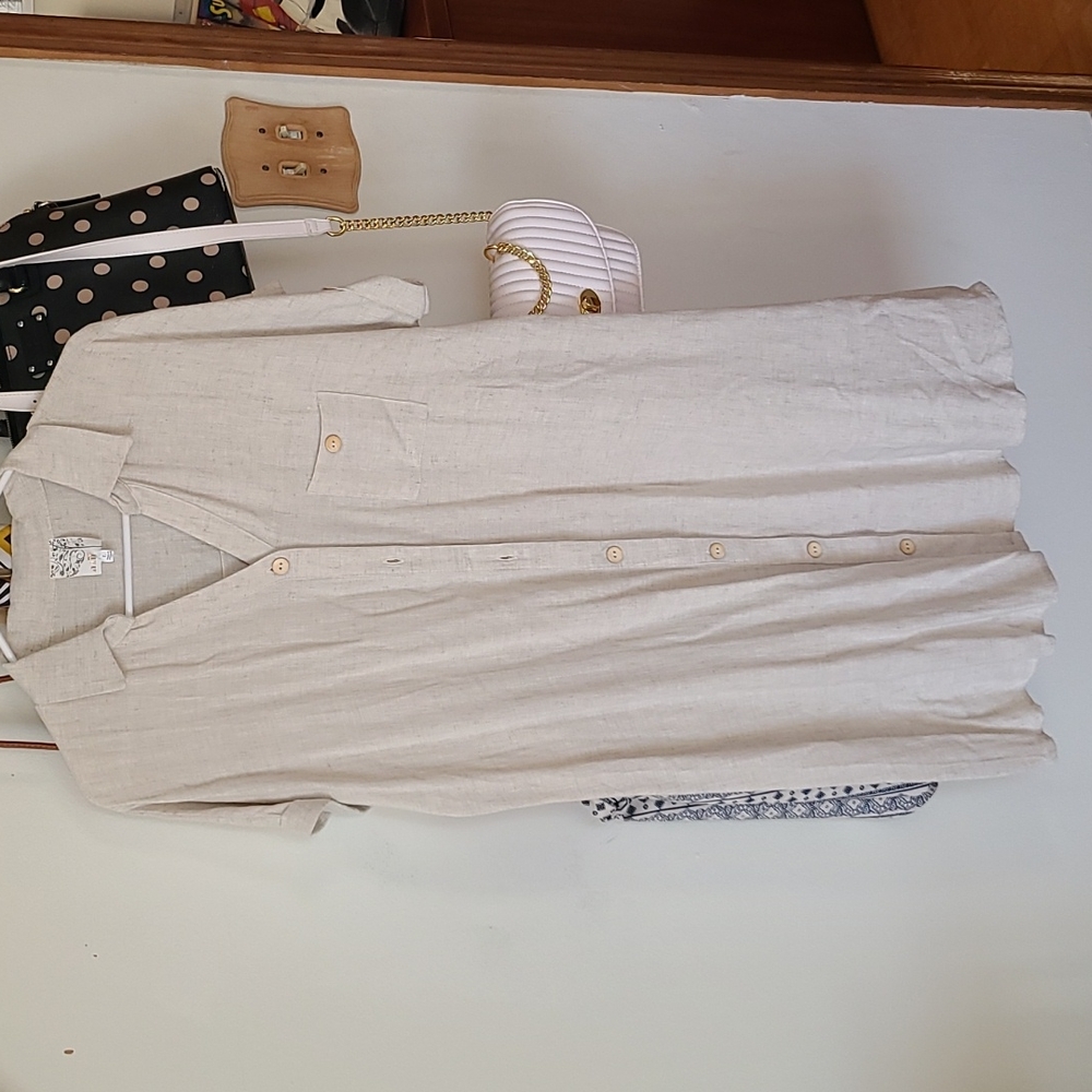 Linen Midi Dress